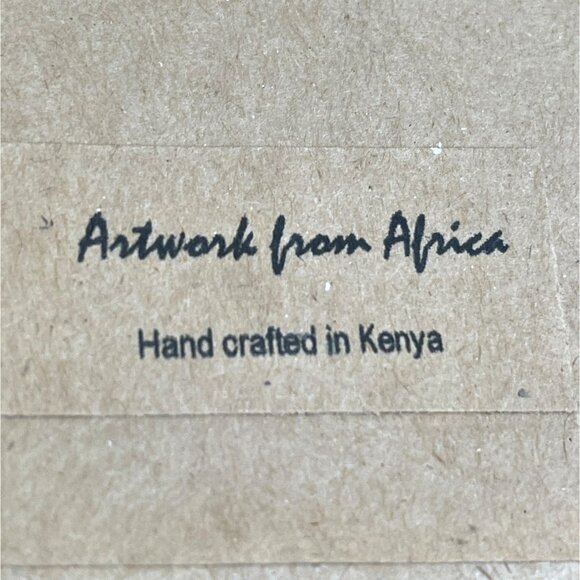 Maasai Africa Art Book Kenya Notebook Journal Giraffe Beaded Pen Handcrafted NEW - Picture 3 of 10